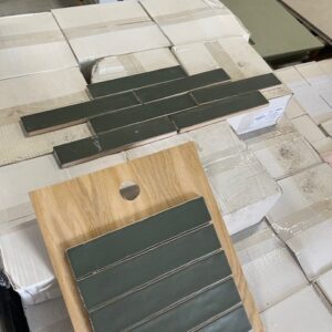 Wandtegel 5x25 groen